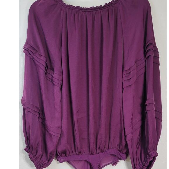 Free People Intimately Bodysuit Womens Oversized Small Boho Peasant Whimsical - Picture 4 of 8